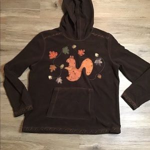 Home Patched Squirrel Sweater